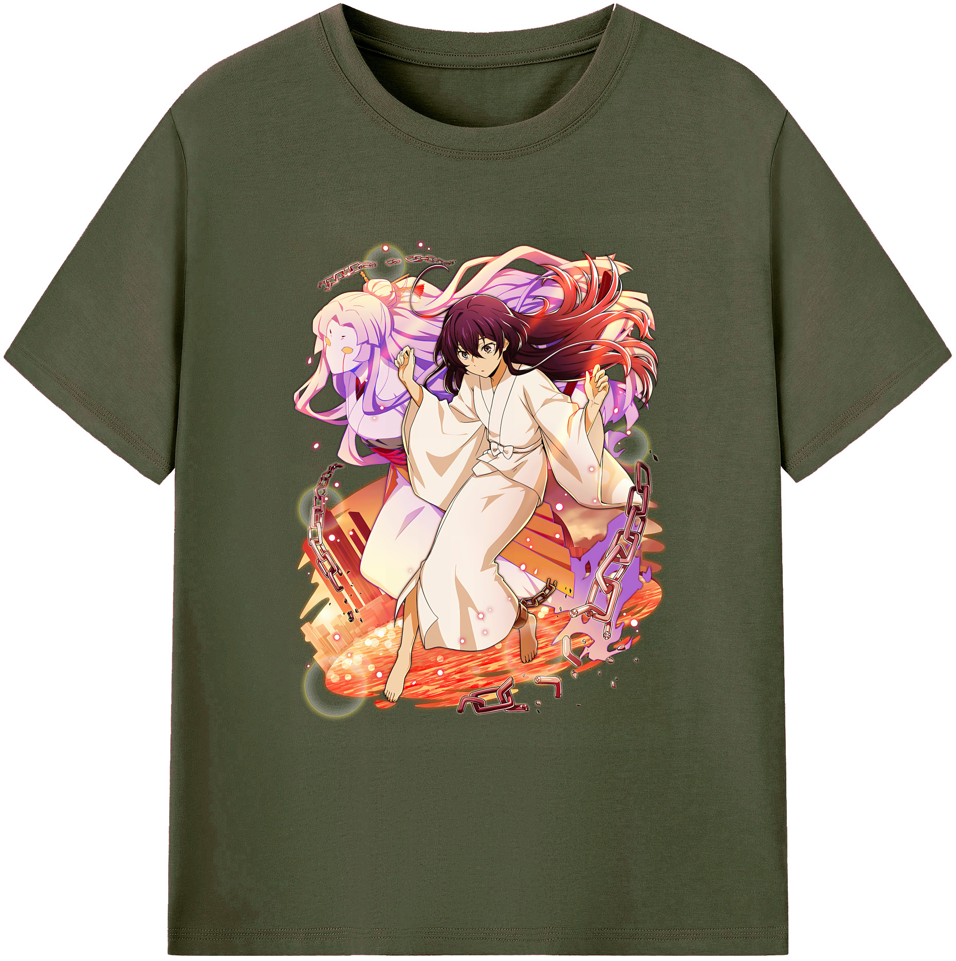 （画像用） 文豪ストレイドッグス Bungo Stray Dogs 綿100％ メンズ半袖Tシャツ｜肌触りやわらか＆通気性
